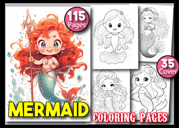 150 Cute Mermaid Coloring Pages for Kids: A Creative Asset Review