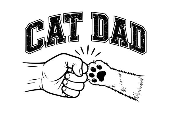 Cat Dad Paw Fist SVG Design: Unleash Your Creative Side