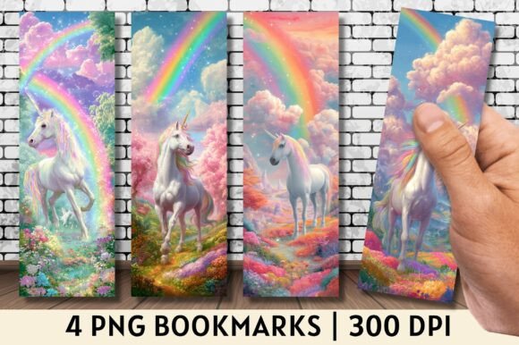 Charm and Function: Using the Pastel Rainbow Cloud Unicorn Bookmark