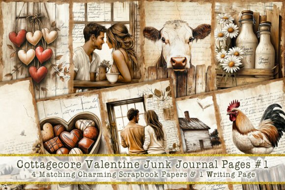 Cottagecore Valentine Junk Journal #1: A Cozy Creative Escape