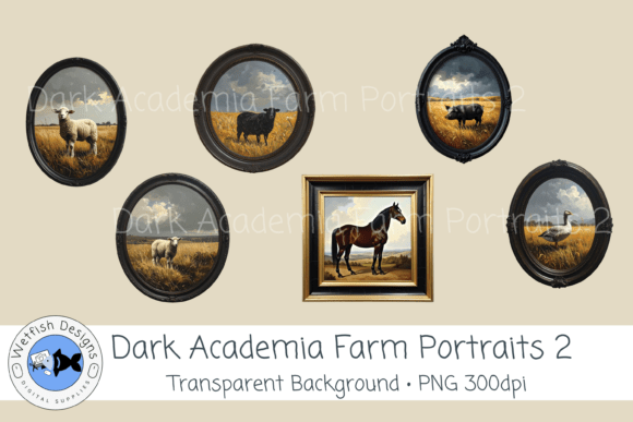 Dark Academia Farm Portraits 2: Vintage Countryside Charm