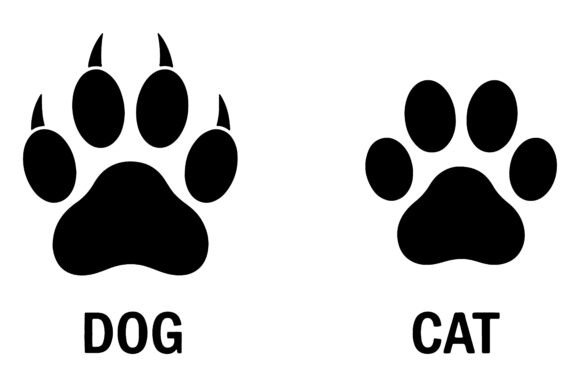 Dog and Cat Paw Print Silhouette: A Designer's Guide to Pet-Themed Graphics