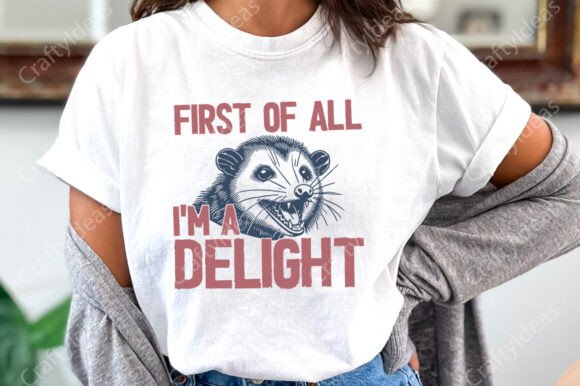 First of All, I'm a Delight: The Sarcastic Opossum PNG