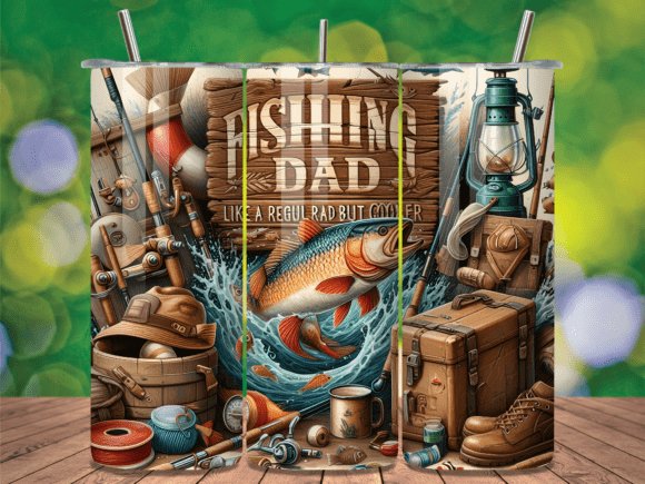 Fishing Dad Tumbler Wrap: A Perfect Catch for Custom Creations
