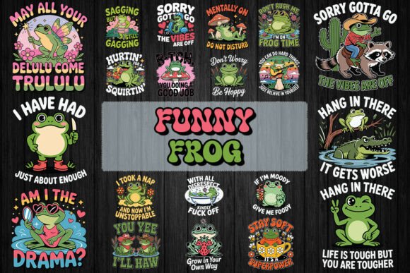 Funny Frog SVG Bundle: Hopping Into Creative Projects