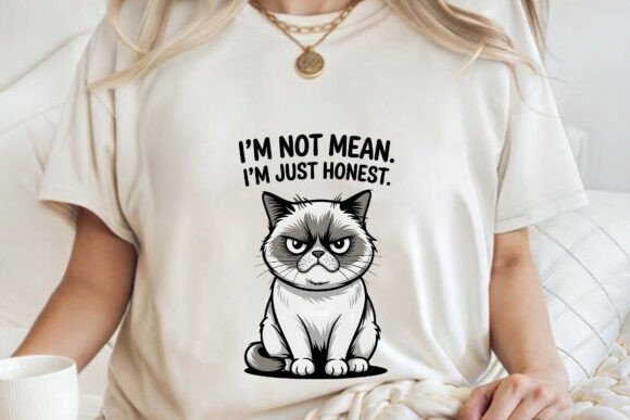 Funny Vintage Cat Attitude Tshirt PNG: A Purr-fect Design Asset