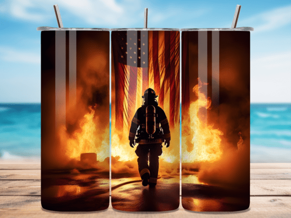 Honoring Heroes with Fiery Tribute Firefighter Tumbler Wraps