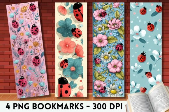 Ladybug Boho Pattern Kawaii Bookmark PNG: A Creative Toolkit