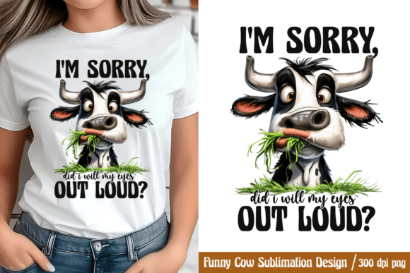 Sarcastic Sublimation Bundle: Funny Cow, Dog, Cat & Duck PNGs