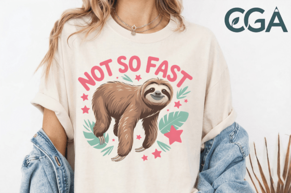Sloth Not so Fast Tropical PNG: A Design Asset for the Relaxed Brand