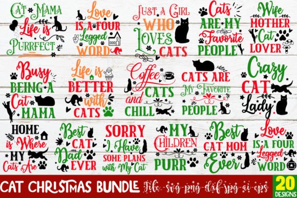 Unleash Holiday Creativity: The Cat Christmas SVG Bundle