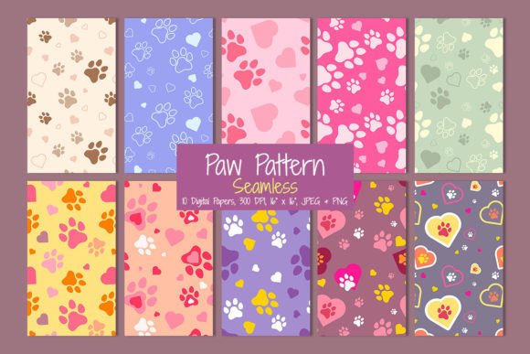 Unlock Creative Versatility with a Paw Seamless Pattern