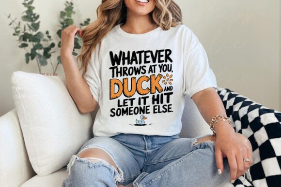 Whatever Life Throws at You PNG SVG: The Ultimate Retro Duck Design